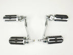 Set of 2 Chrome Crash Bar Highway Pegs for Harley Davidson (1988–2021)