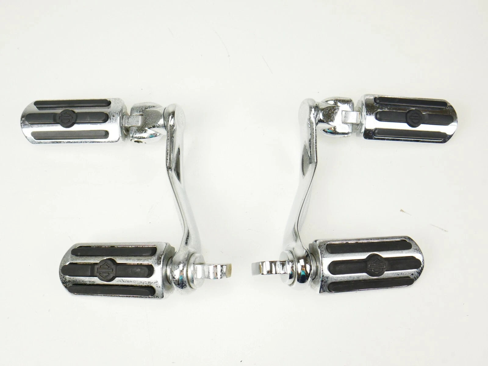 Set of 2 Chrome Crash Bar Highway Pegs for Harley Davidson (1988–2021)