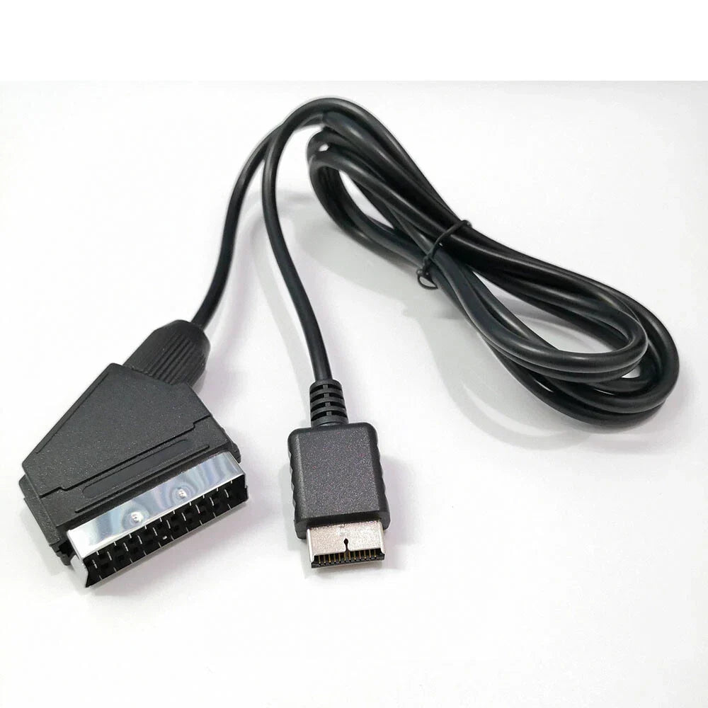RGB Scart Cable 1.8m for PS1 PS2 PS3 (2000-2013)