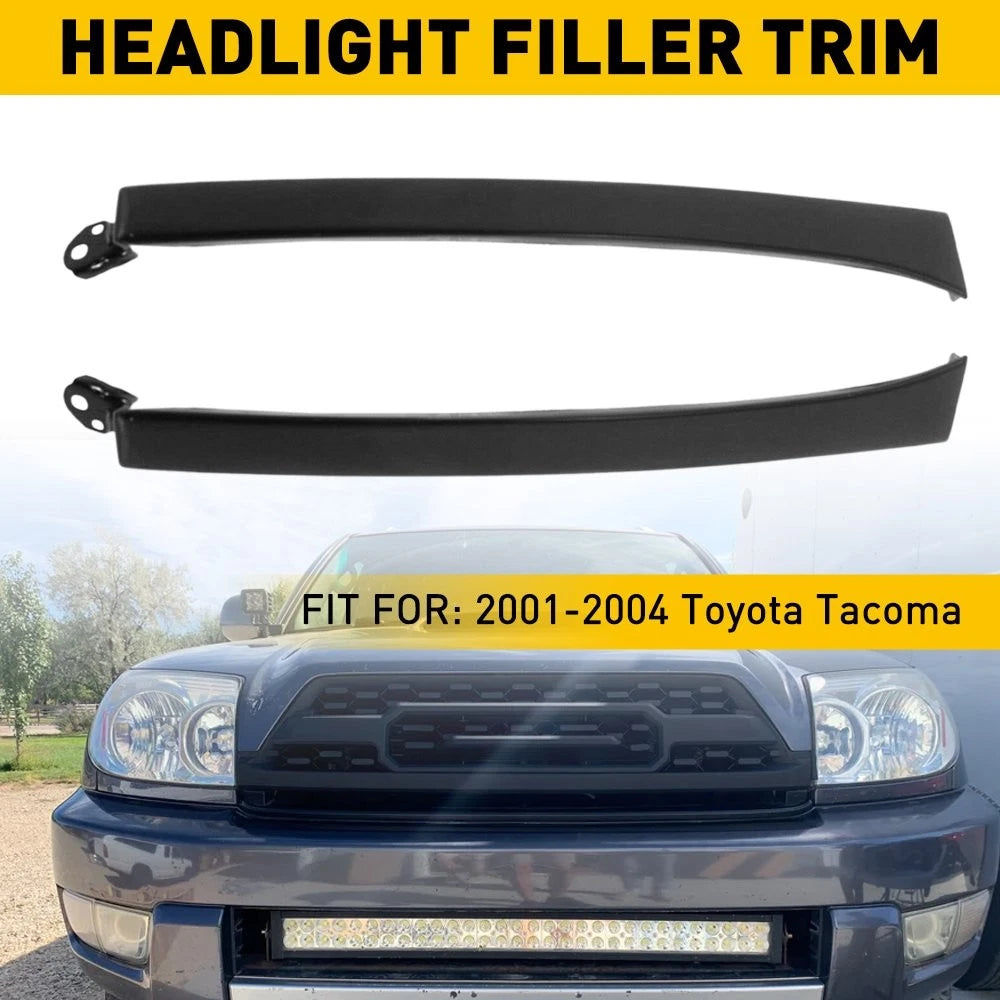 2Pcs Front Bumper Grille Headlight Filler Trim Kit for Toyota 4Runner (2003–2005)