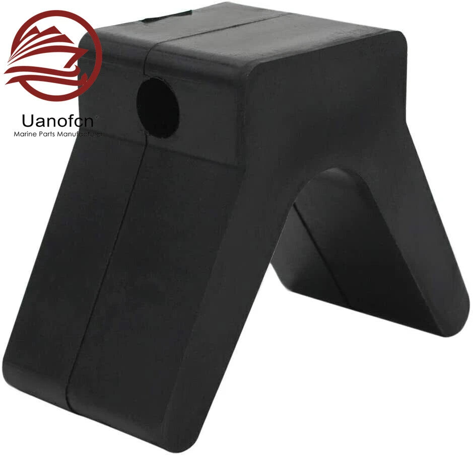 V Bow Stop for Boat Trailer (Non Marking Polyurethane, 2 Inch Mounting Width)