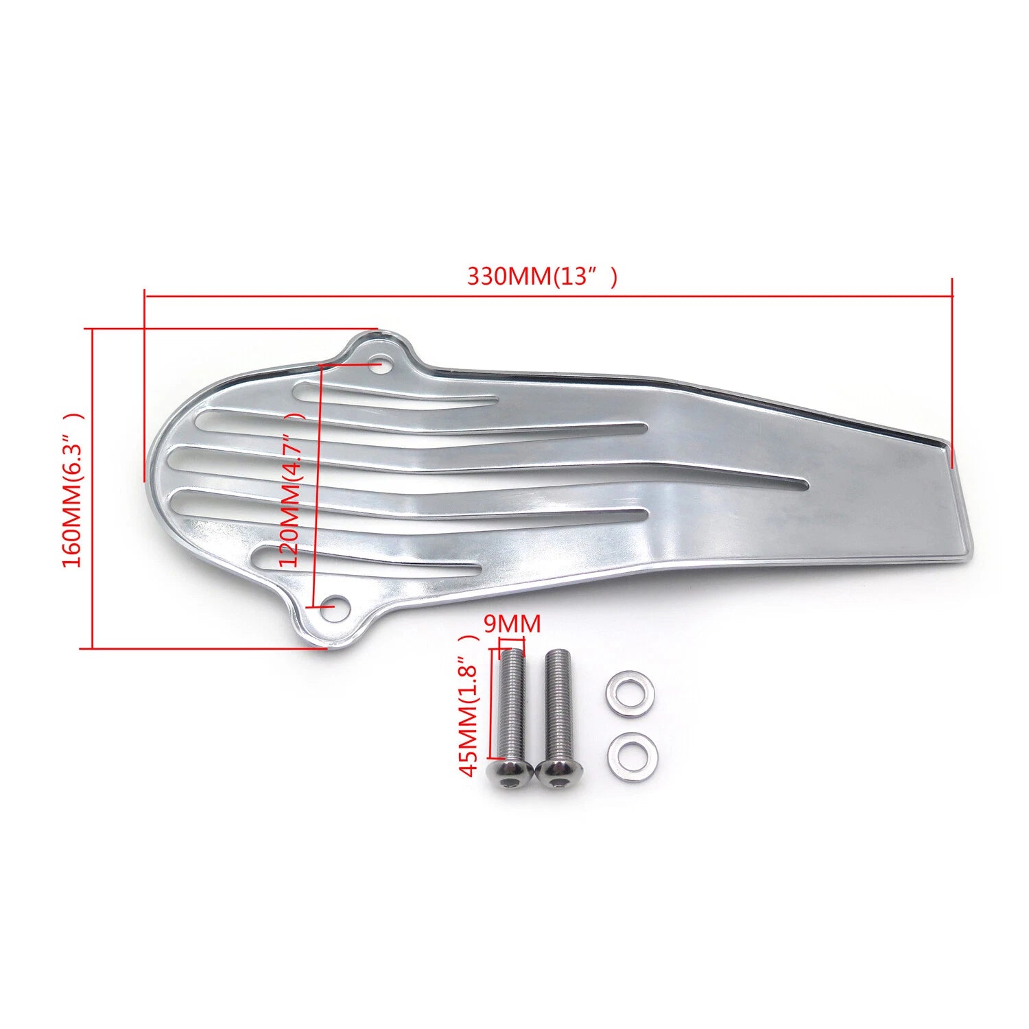 Chrome Grille Drive Shaft Cover for Yamaha V-Star 650 1100 (1999–2009)