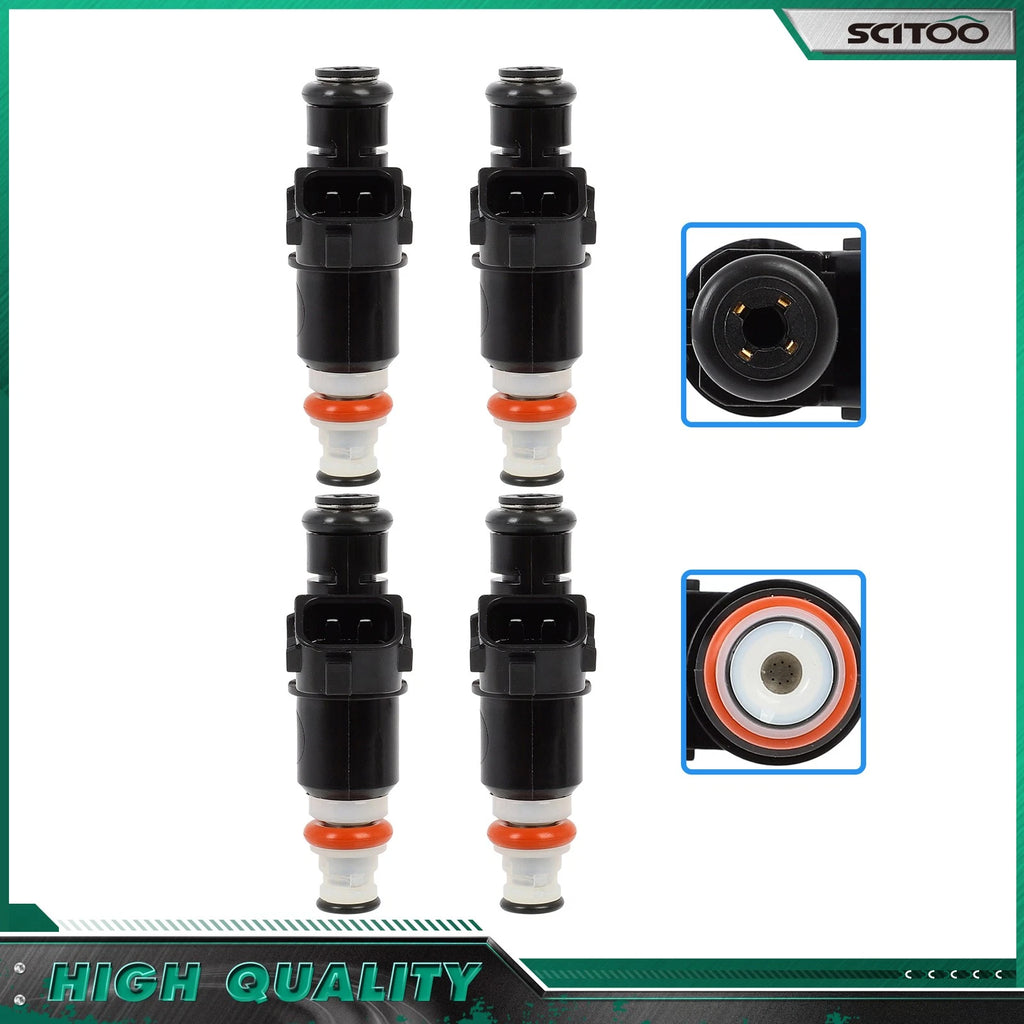 Set of 4 Fuel Injectors for Honda Accord CR-V Element 2.4L Acura RSX 2.0L