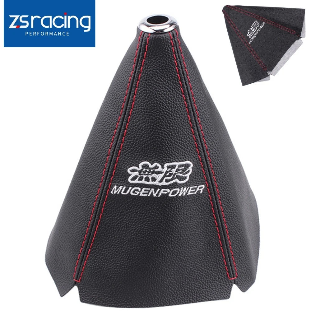 Mugen Power Shift Knob & Boot Cover for JDM Vehicles (MT/AT)