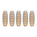 Amber LED Clear Lens Cab Marker Lights for Freightliner Cascadia (2008–2017)