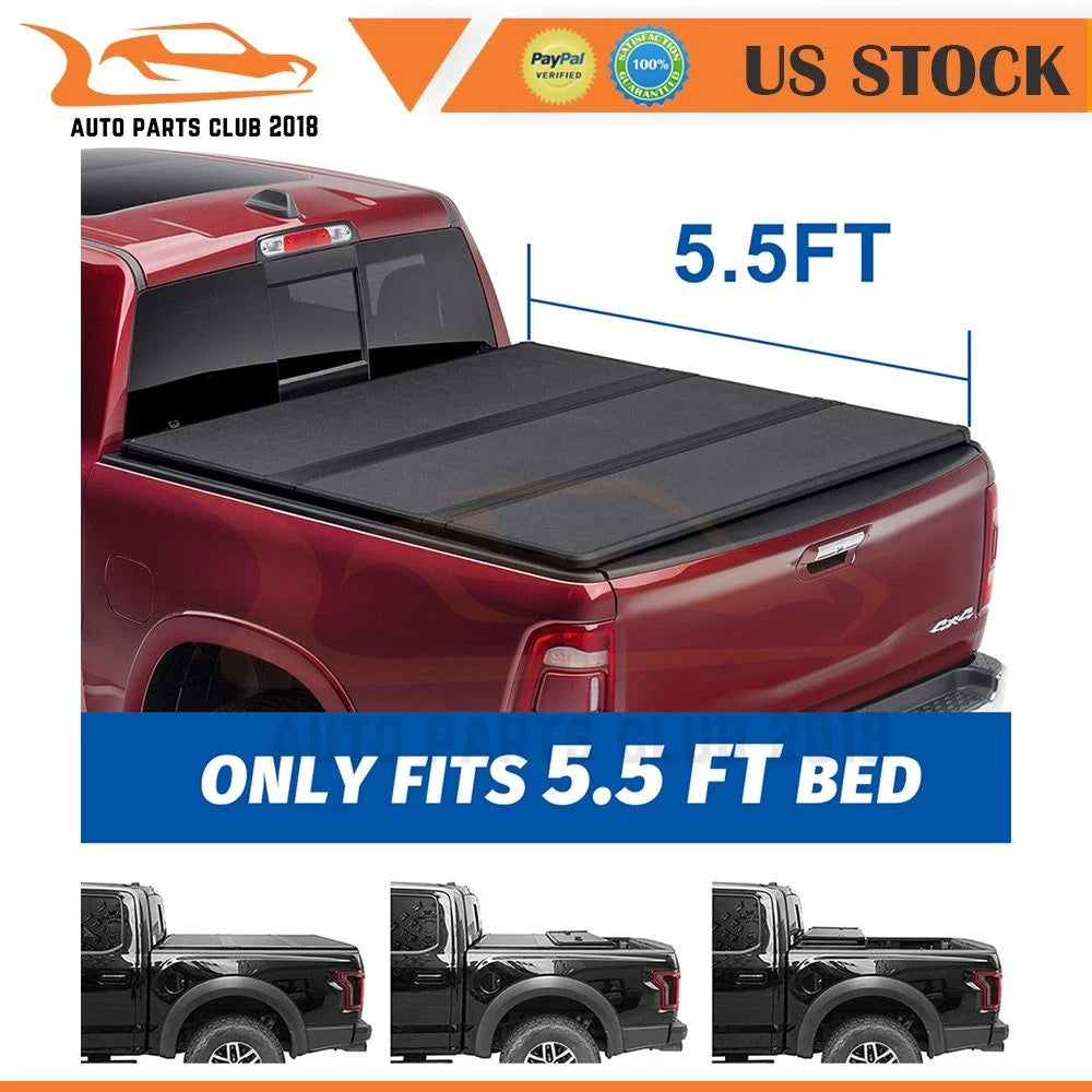 3-Fold Tonneau Cover with LED for Toyota Tundra (2014–2021)