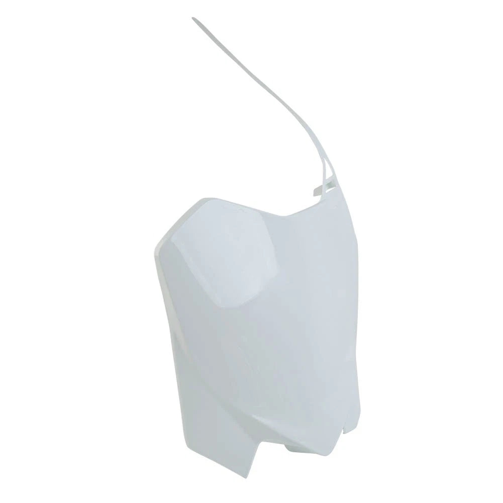 Front Number Plate Fender Cover for Honda CRF230F (2015–2017) White Plastic
