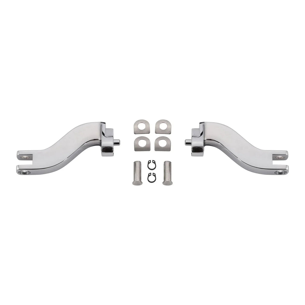 Chrome Passenger Footpeg Mount Bracket for Harley Road Glide King (1993-2025)
