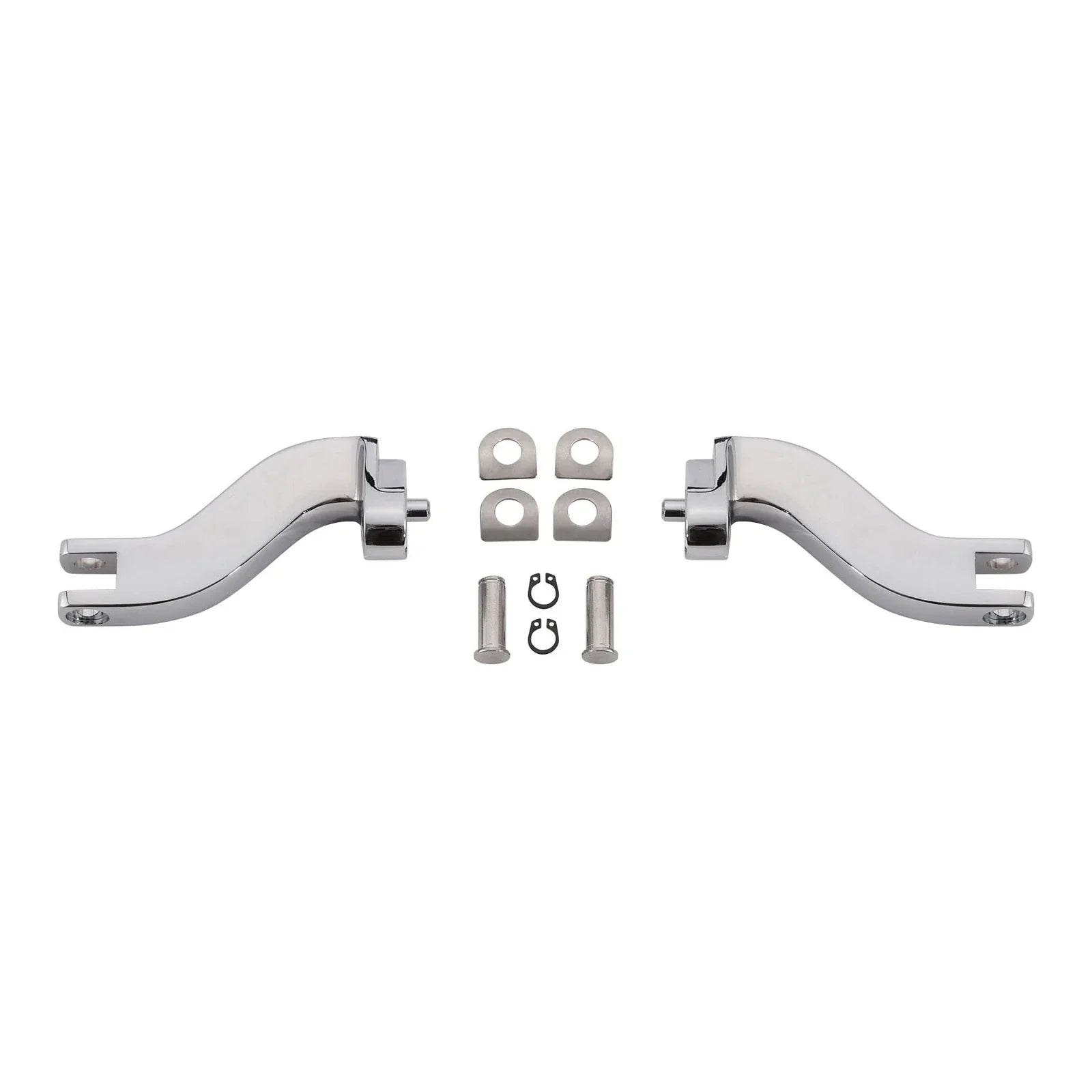 Chrome Passenger Footpeg Mount Bracket for Harley Road Glide King (1993-2025)
