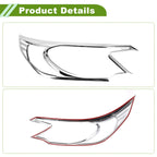 Pair Headlight Trim Bezel for Honda CR-V (2012–2014) Silver Tone