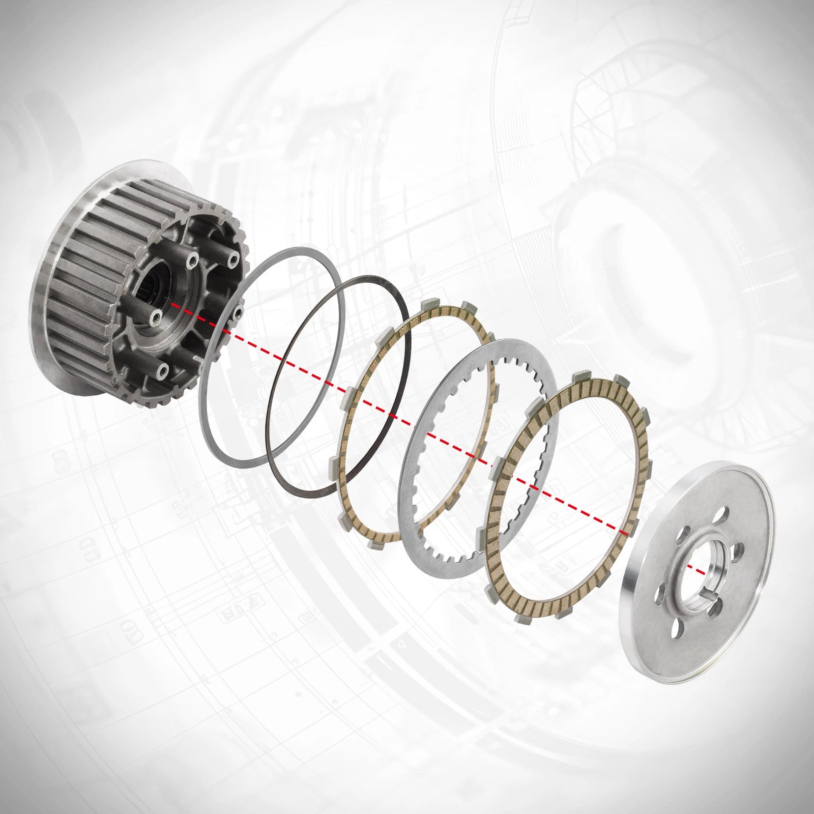 Clutch Pressure Plate & Plates Kit for Harley Street Glide (2011–2016)