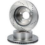 Front Drilled Slotted Brake Rotors for Jeep Wrangler (2000–2006)