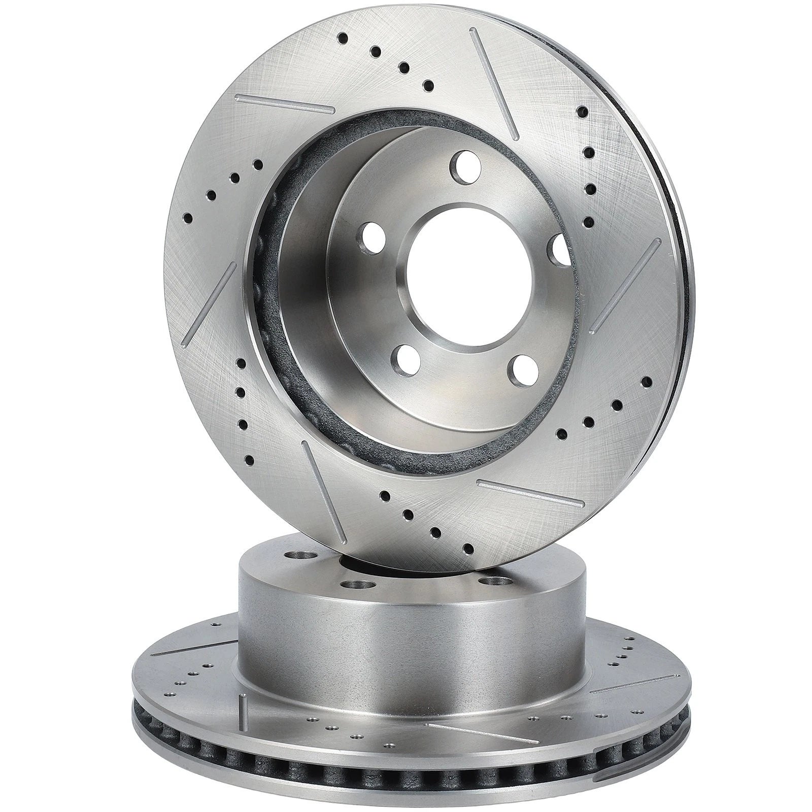 Front Drilled Slotted Brake Rotors for Jeep Wrangler (2000–2006)