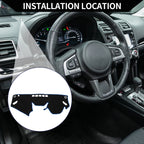 Set of 1 Dashboard Dash Cover Mat for Subaru Forester (2018–2024) Black Blue