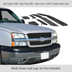 Stainless Grille Combo for Chevy Silverado 1500 (2003-2005)