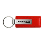 Red Leather Keychain KC1542.SRT8 - Officially Licensed for SRT8