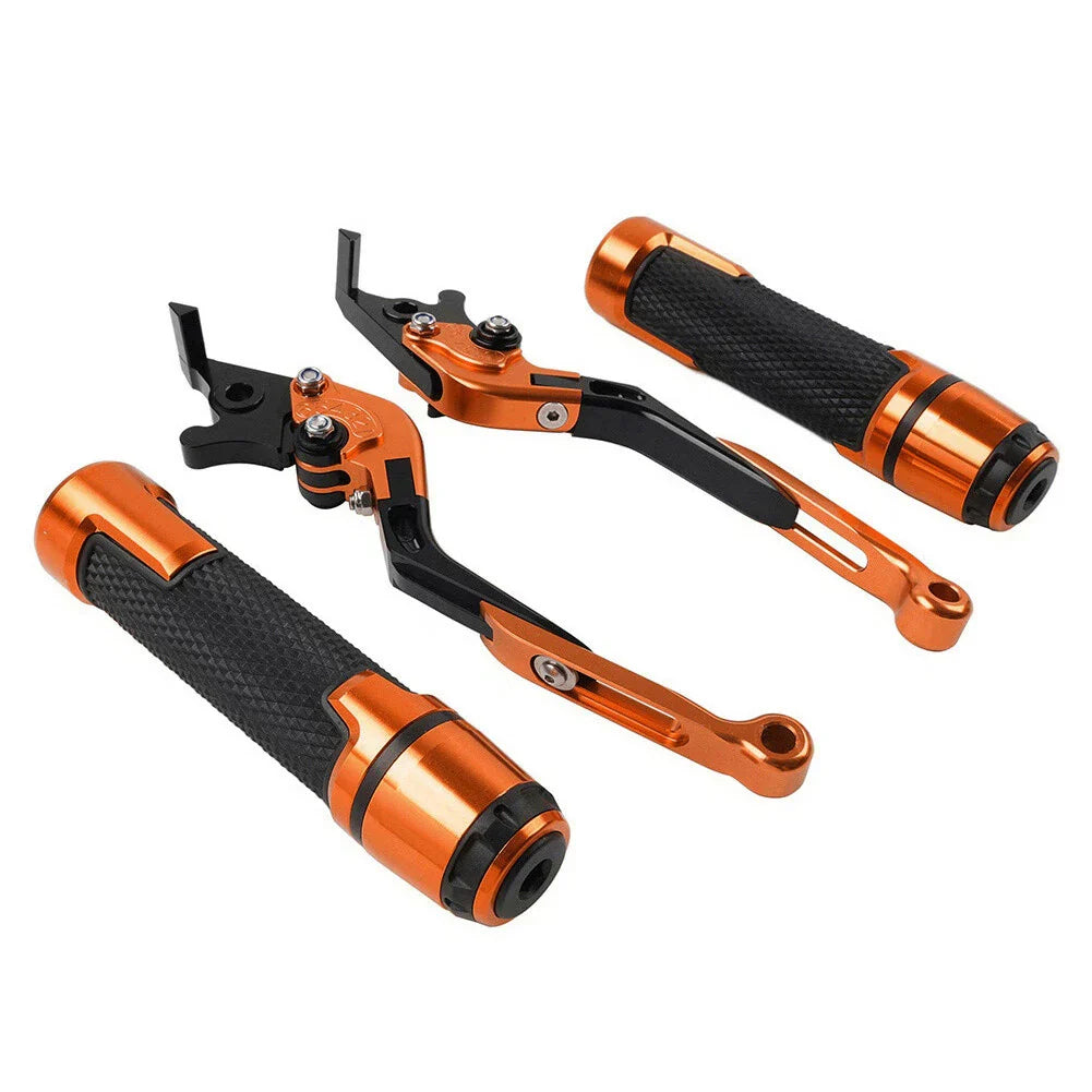 Orange Extendable Brake Clutch Levers Grip Set for Honda ADV150 (2019-2020)