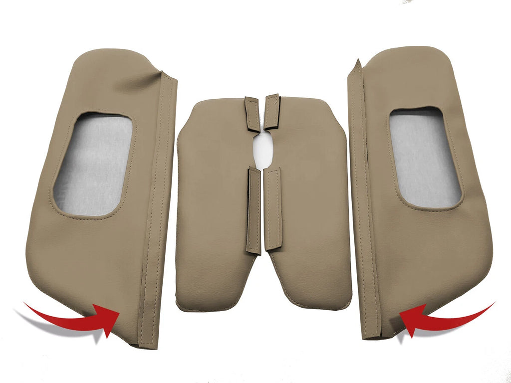 Sunvisors for Ford F250 F350 F450 F550 (1999–2007) Med Parchment