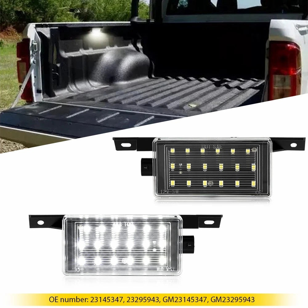 2x LED Trunk Lamps for GMC Chevrolet Silverado 1500 (2014–2019)