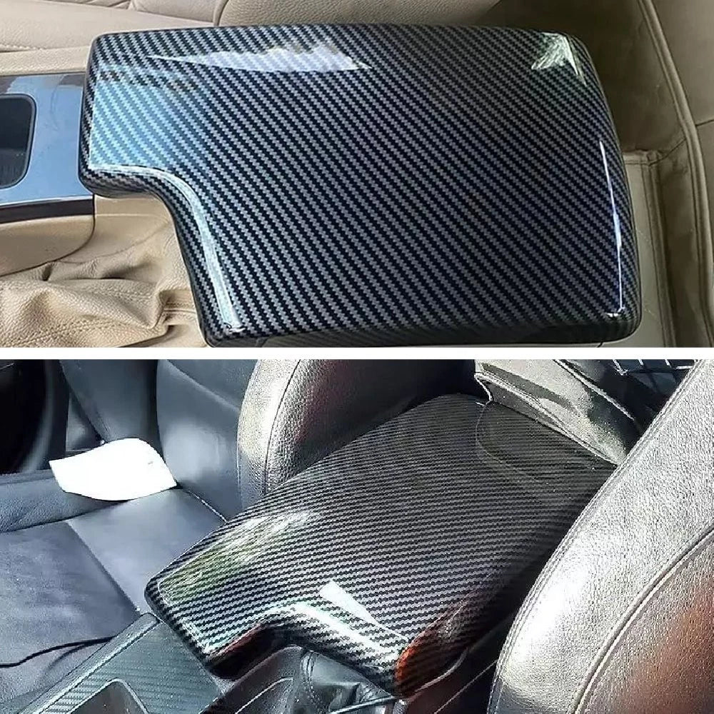 Center Armrest Box Trim Cover for BMW 3 Series (2006–2012) EXV Carbon Fiber