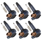 6X Ignition Coil & Spark Plug Pack for Ford Lincoln MKS MKT Navigator V6 3.5L