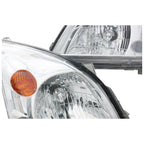 LH+RH / Pair / Chrome Headlights for Toyota Prado 120 Series (2002–2009)