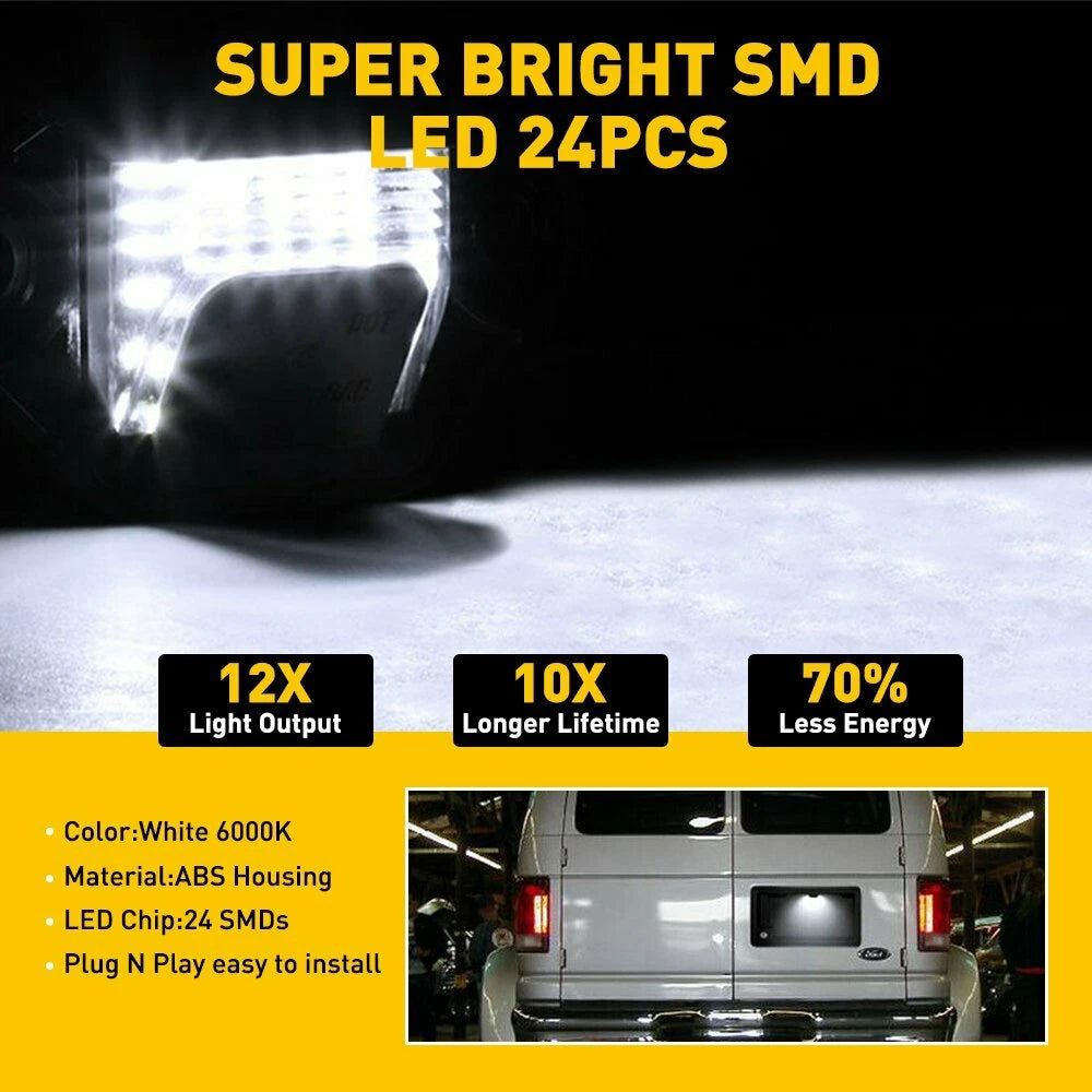 LED License Plate Light for Ford E150 E250 E350 Econoline Van (1992–2002)
