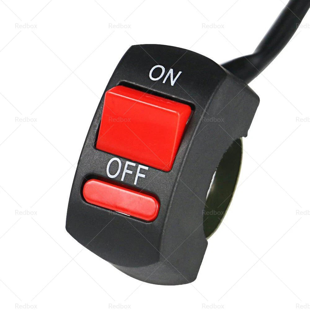 Handlebar Light Switch ON OFF Button for Universal Motorcycle ATV (7-8)