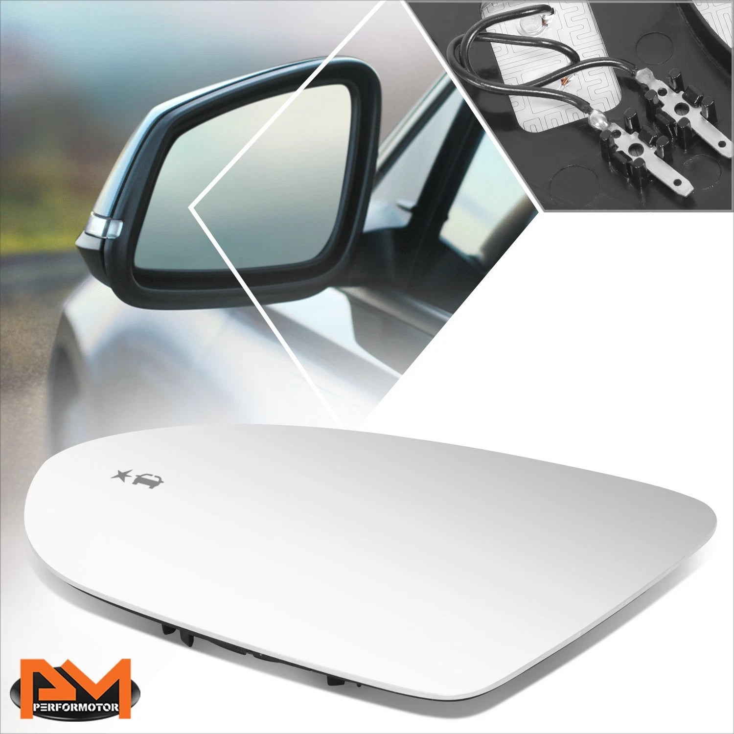 Heated Flat Mirror Glass for Chevy Cruze (2016–2019) OE Style w/Blind Spot