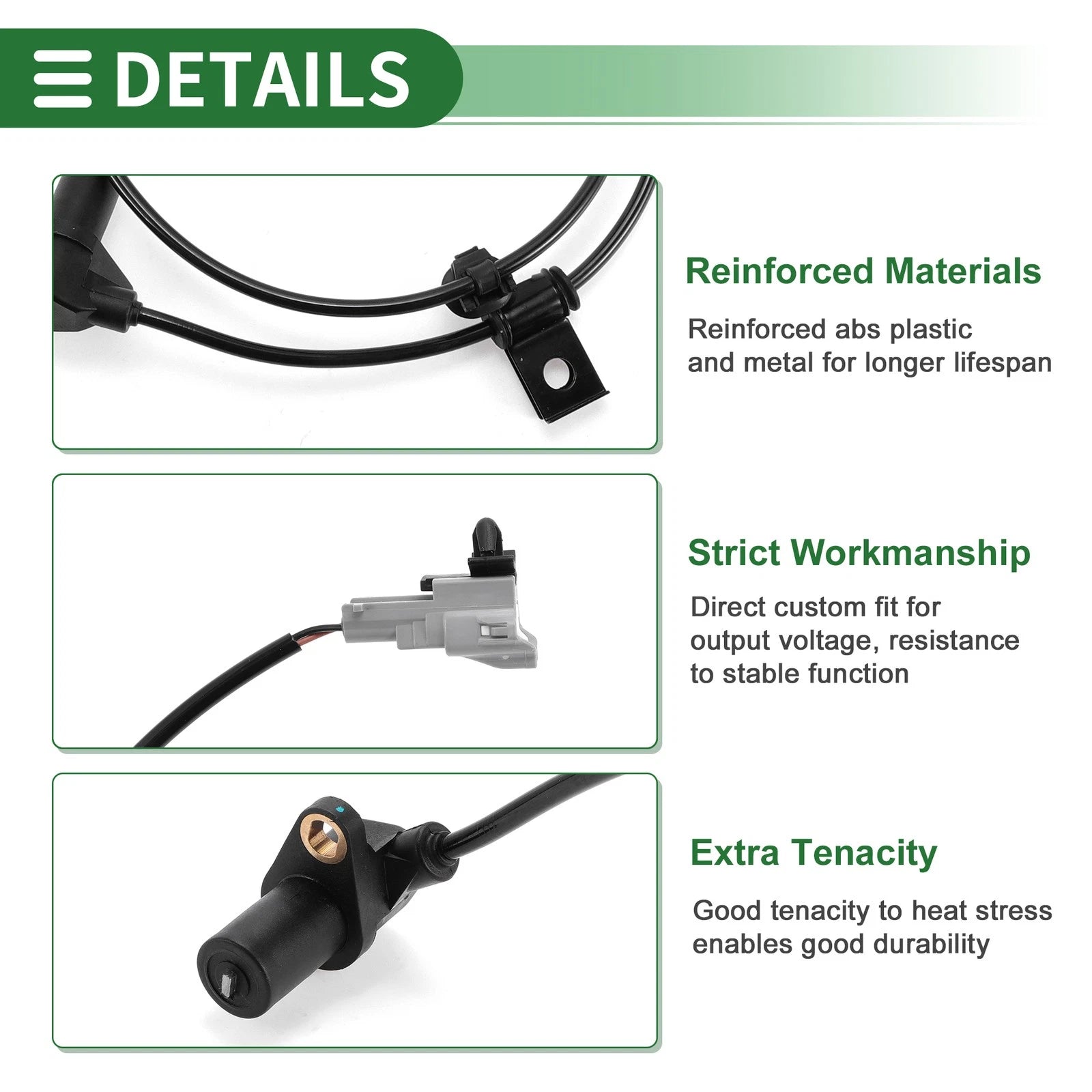 ABS Wheel Speed Sensor for Hyundai Matrix (2001–2010) No. 9567017010/9567017000