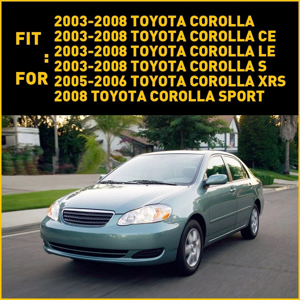Set of 2 Front Bumper Cover Brackets for Toyota Corolla (2003-2008)
