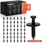 50x 7mm Nylon Push-Type Rivet Clips for Ford Mustang 