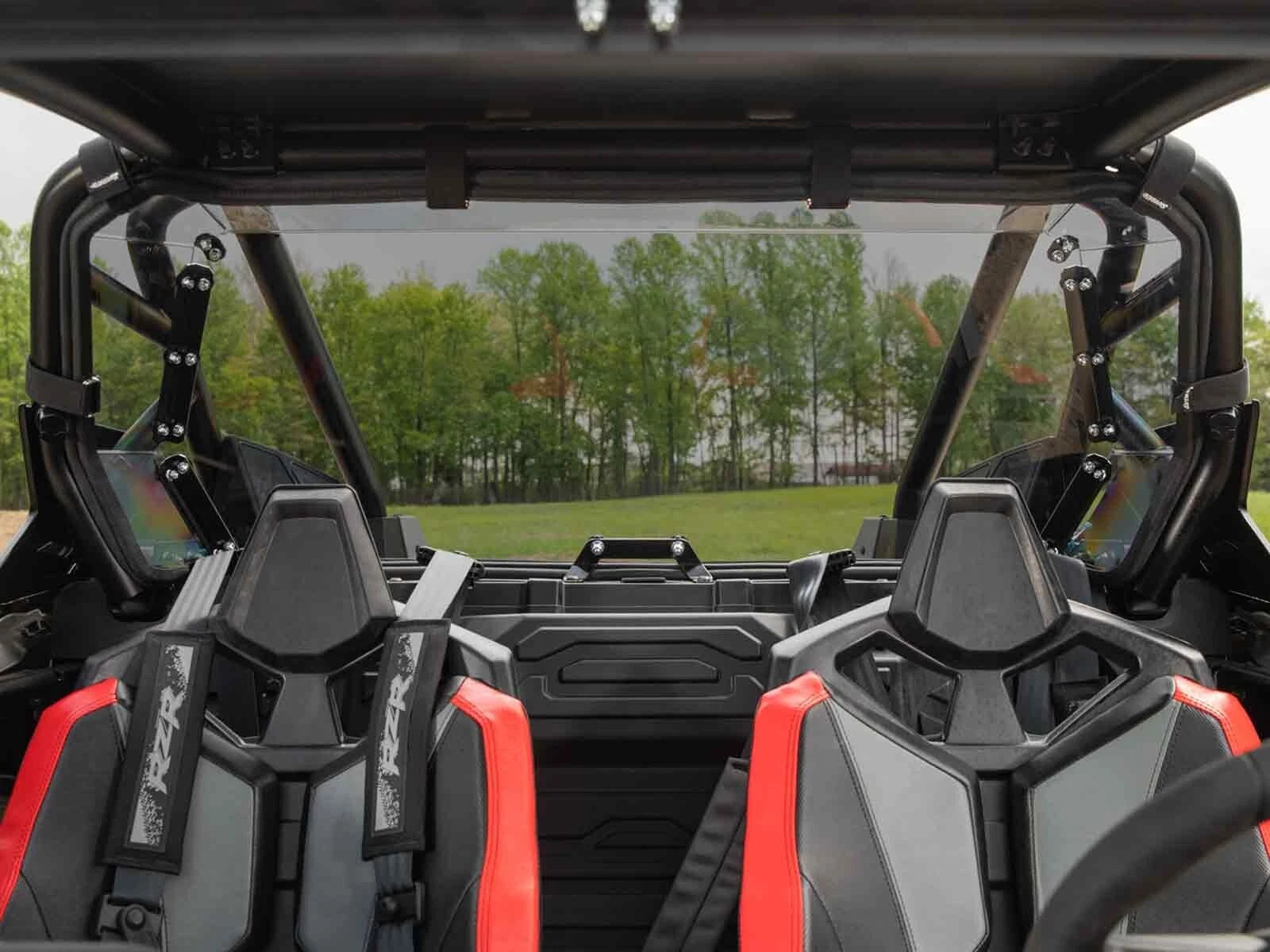 Dark Tint Polycarbonate Rear Windshield for Polaris RZR Turbo R (2019–2023)