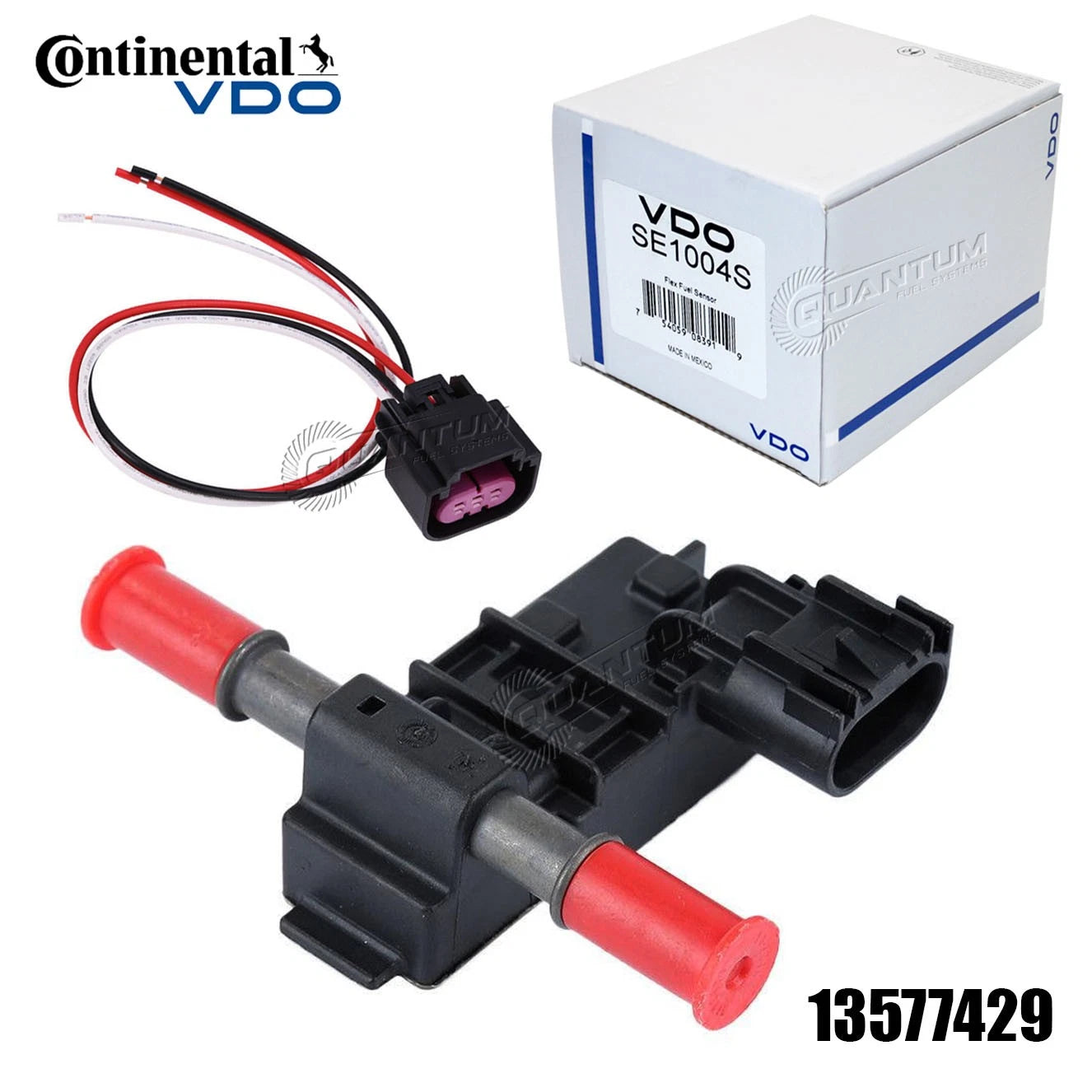 Genuine Soft Fuel Sensor E85 + Braided Cable for GM (13577429)