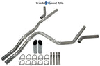 Dual Exhaust Kit for GMC Yukon XL (2000–2006) 2.5" C Exit No Muffler