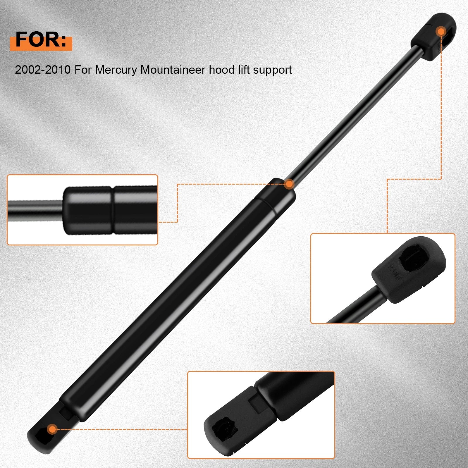 2X Front Hood Lift Supports for Mercury Mountaineer (2002–2010)