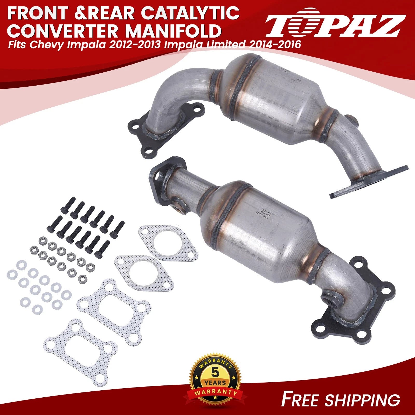 Catalytic Converter Manifold for Chevy Impala (2012–2016)