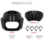 Front Cowl Headlight Fairing Cover for Harley Softail Fat Bob (2018-2023)