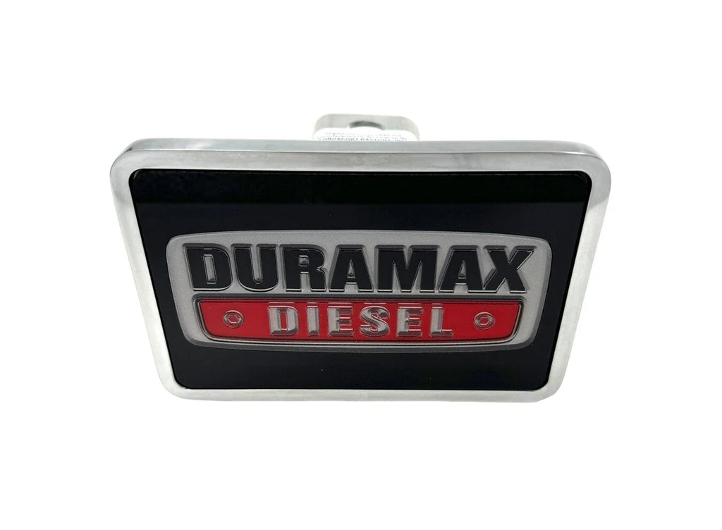 Aluminum Chevy Duramax Logo Hitch Cover for 2 Inch Receiver (1pc) (2001–2024)
