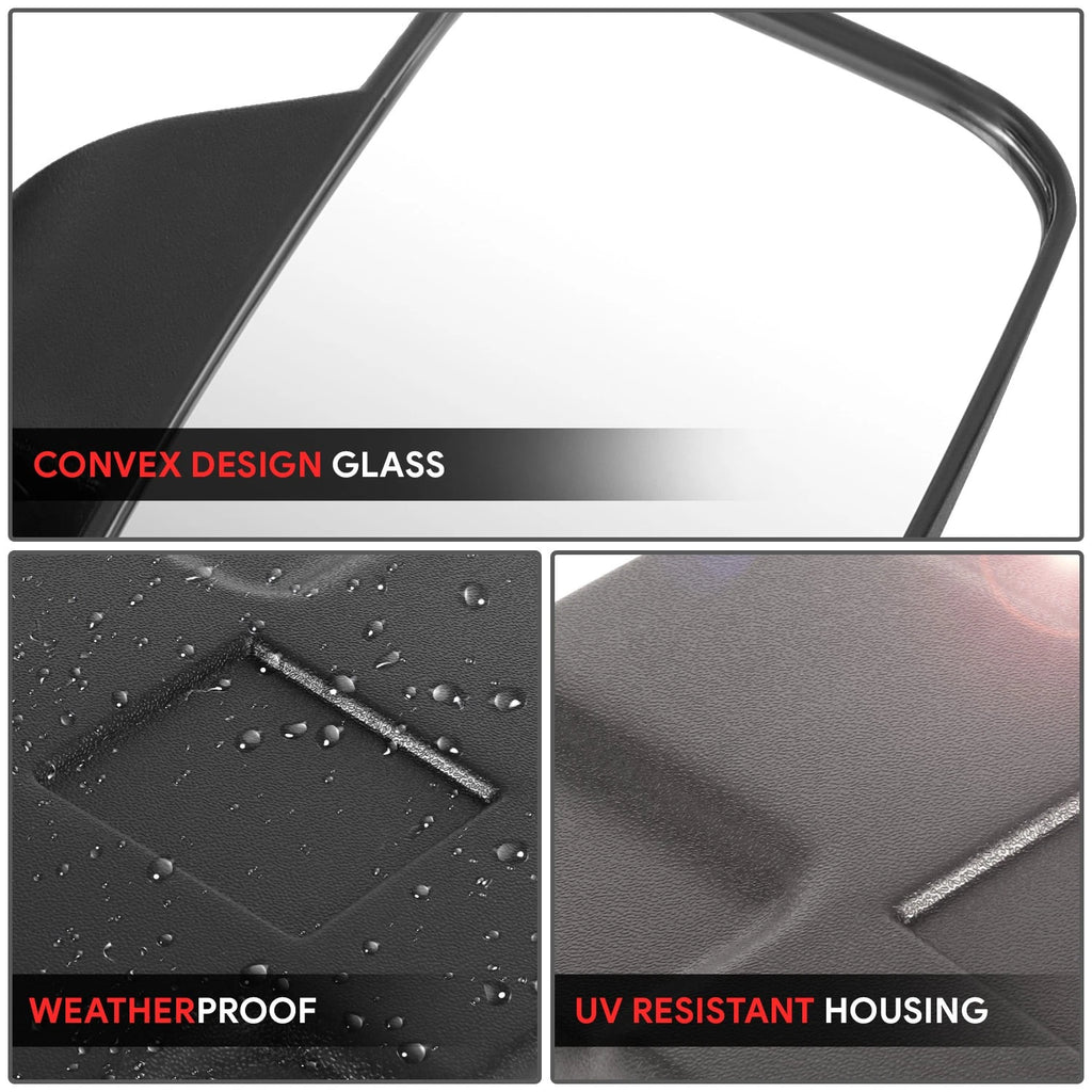 Universal UTV Side View Mirrors for Roll Cage Bar Mount (1.75" 2")