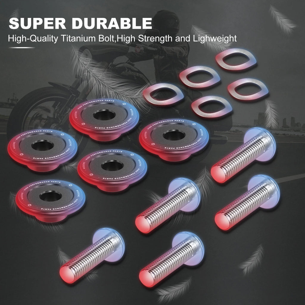 M8 Brake Rotor Disc Hardware Titanium Bolts for Harley Ultra Limited (2016–2024)