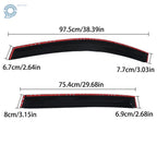 Set of 4 Window Visors for Ford Escape (2013–2019) Rain Guard Rain Shield