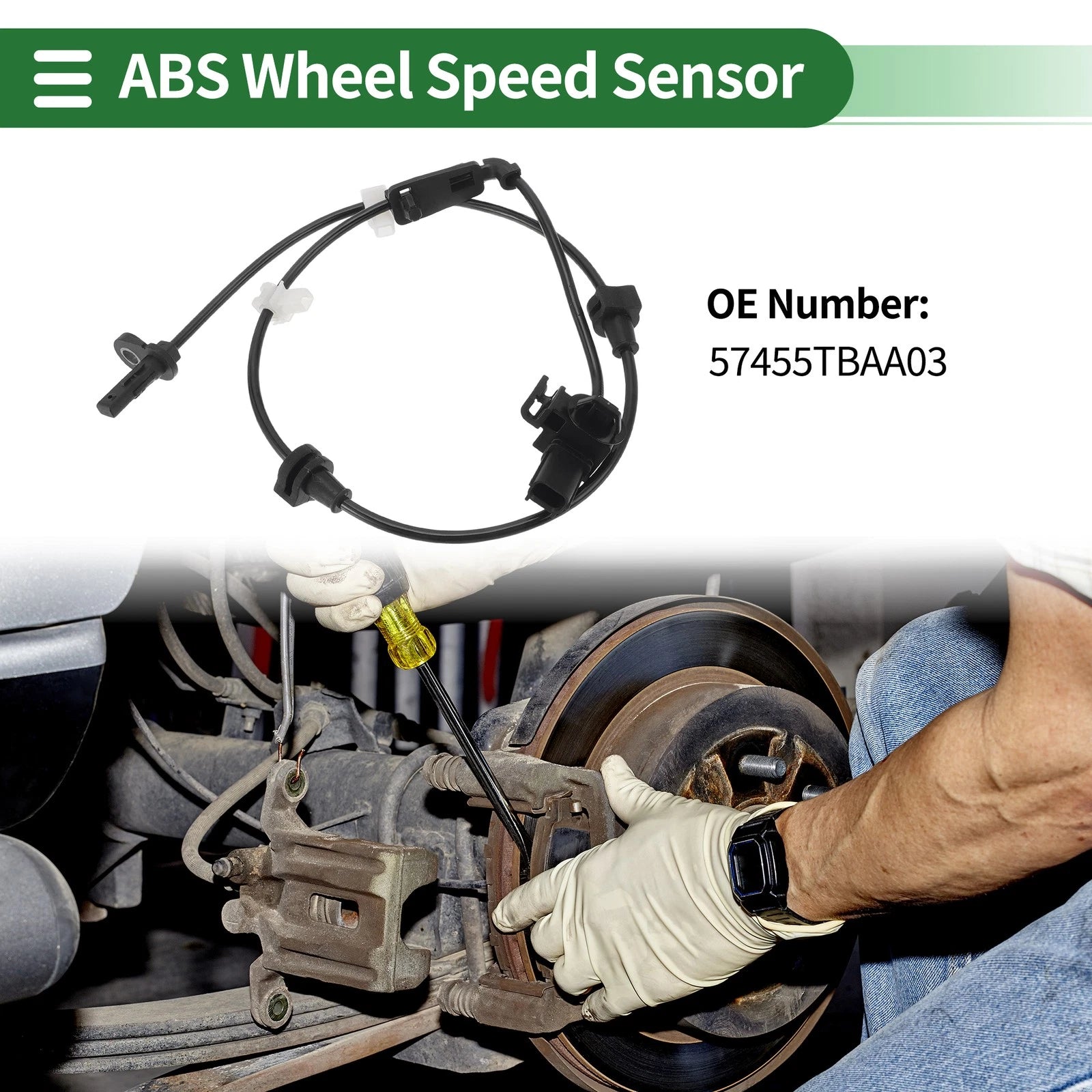 ABS Wheel Speed Sensor No. 57455TBAA03 for Honda Civic (2016–2020)