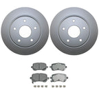 Rear Brake Kit 305mm Disc Rotors & Akebono Ceramic Pads for Chrysler Dodge VW