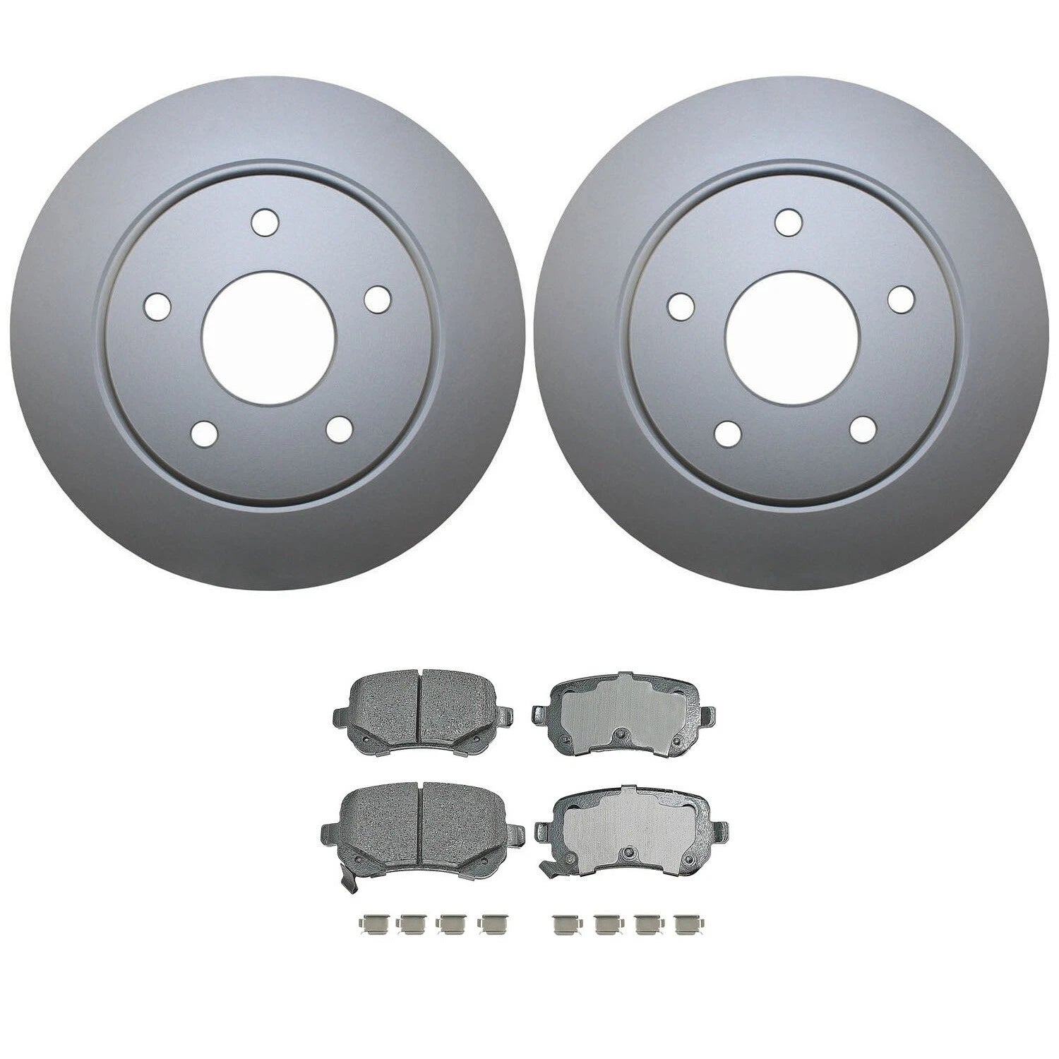 Rear Brake Kit 305mm Disc Rotors & Akebono Ceramic Pads for Chrysler Dodge VW