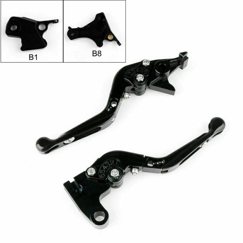 Adjustable Brake Clutch Levers for BMW F800S/R/ST/GS (2006–2017) Black T9