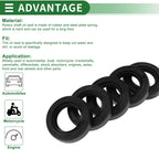 Oil Seal   25x42x10mm NBR Rubber Black