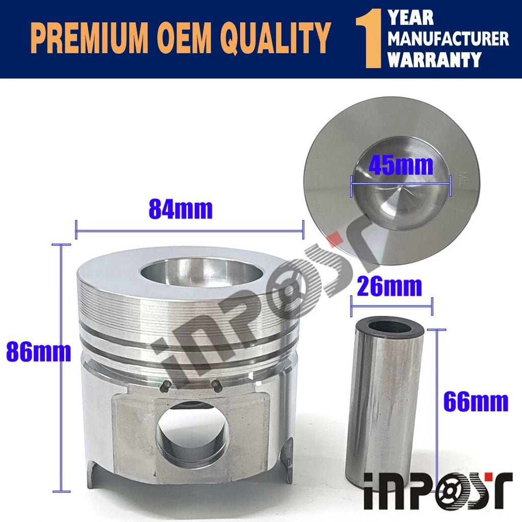 Overhaul Rebuild Kit 3TN84TL for Yanmar 3TN84 (Takeuchi TB035)
