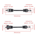 Set of 2 CV Axles for Arctic Cat 400 (2006–2014)
