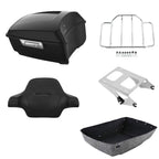 Matte Black King Trunk Luggage Pad Rack for Harley Touring (2014–2026)